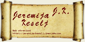 Jeremija Kešelj vizit kartica